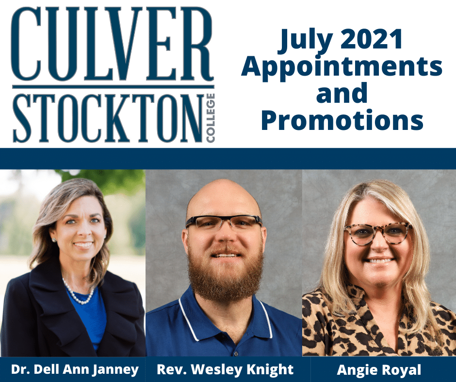 Culver-Stockton College Announces July Appointments and Promotions