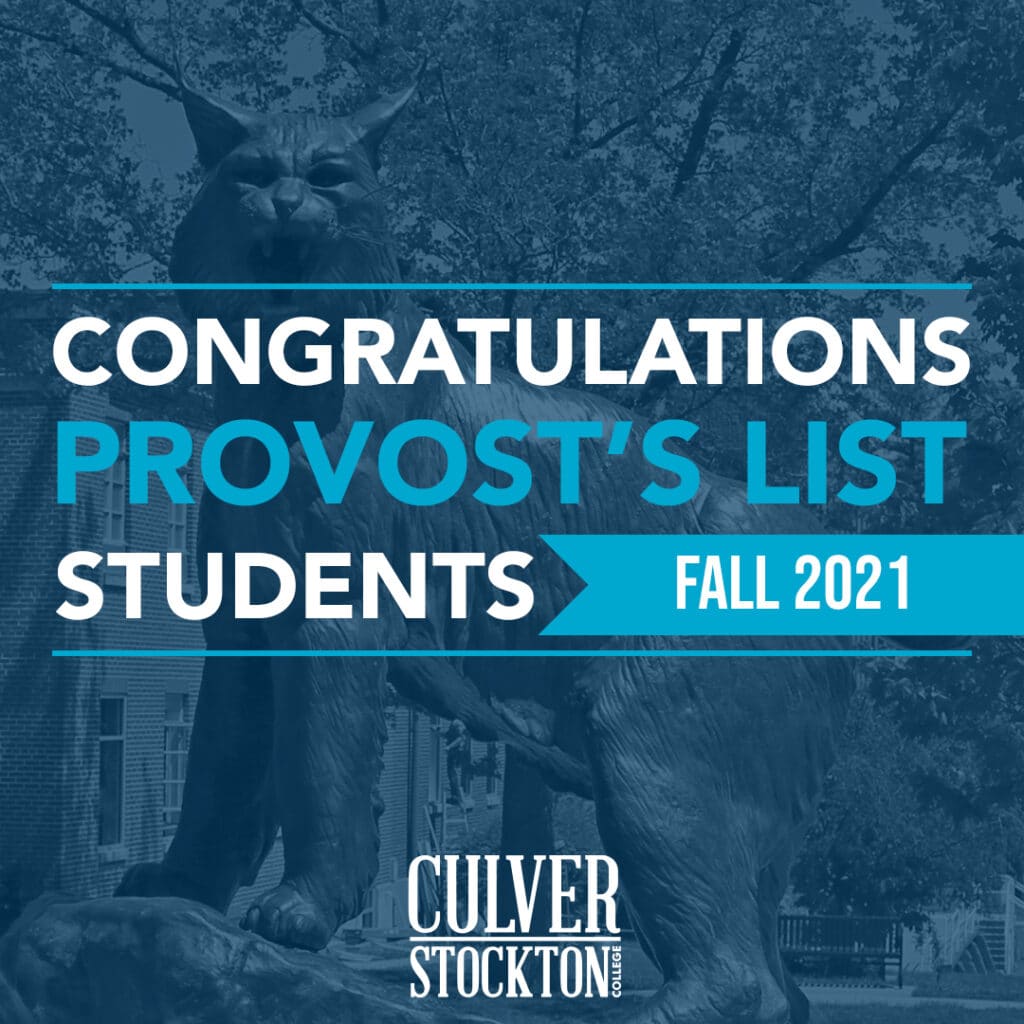 Provost's List Fall 2021
