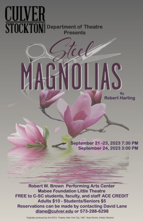Steel Magnolias performances at C-SC. September 21-24