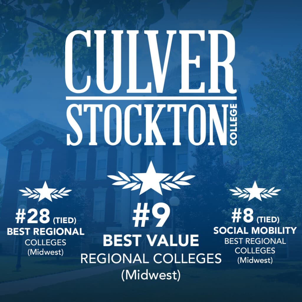 Graphic identifying Culver-Stockton College's U.S. News & World Report 2026 rankings.