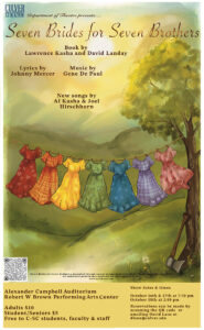 Poster/graphic to advertise a theatre performance at Culver-Stockton College
